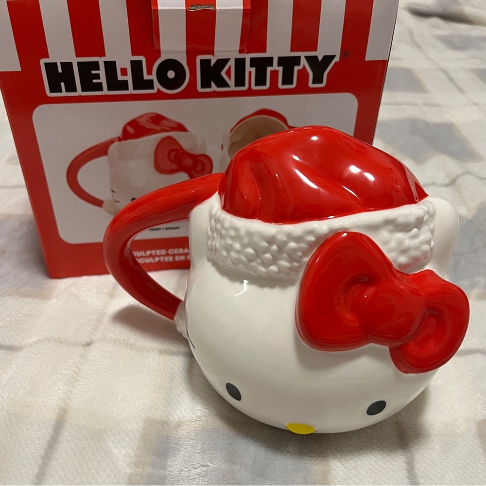 Hello Kitty sculpted ceramic mug